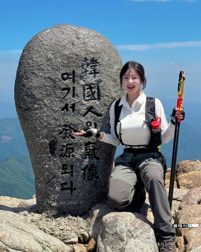 그럴만하다 등산 인플루언서 백만송희